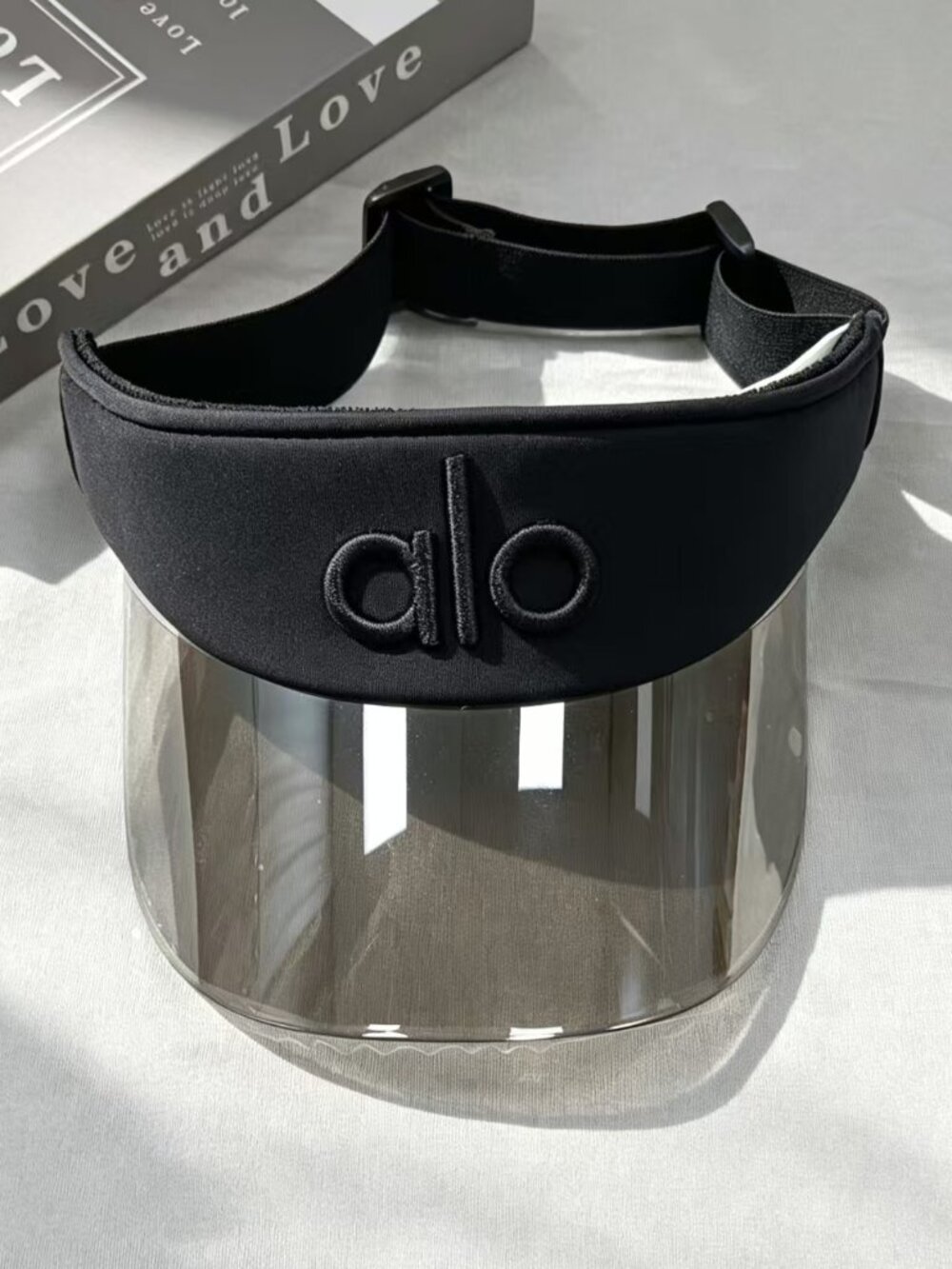 NWT🥰Alo Yoga Airlift Solar Visor Black Tennis Golf Cap⛅Adjustable,Sporty